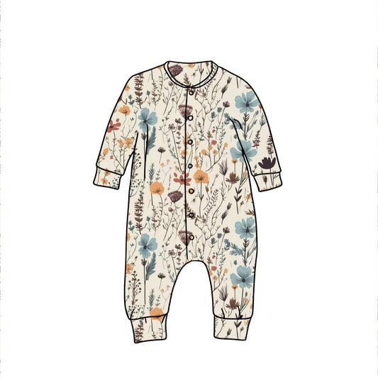 Popperdown Romper | Autumn Wildflower