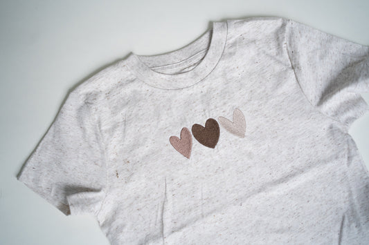 Kids Eco Heather Embroidery T-shirt