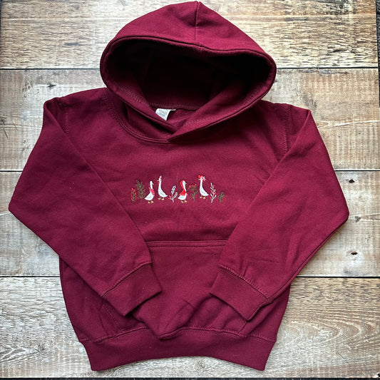 Burgundy Hoodie | Geese