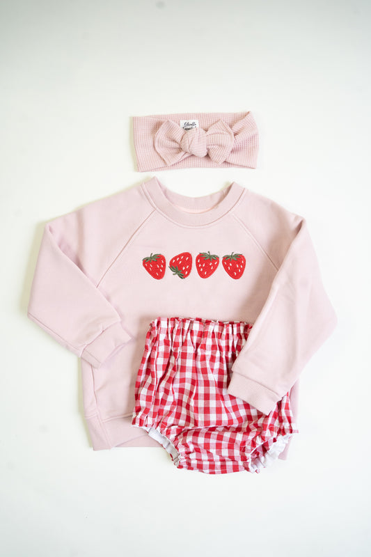 Embroidered Relaxed Sweatshirt | Candy Floss