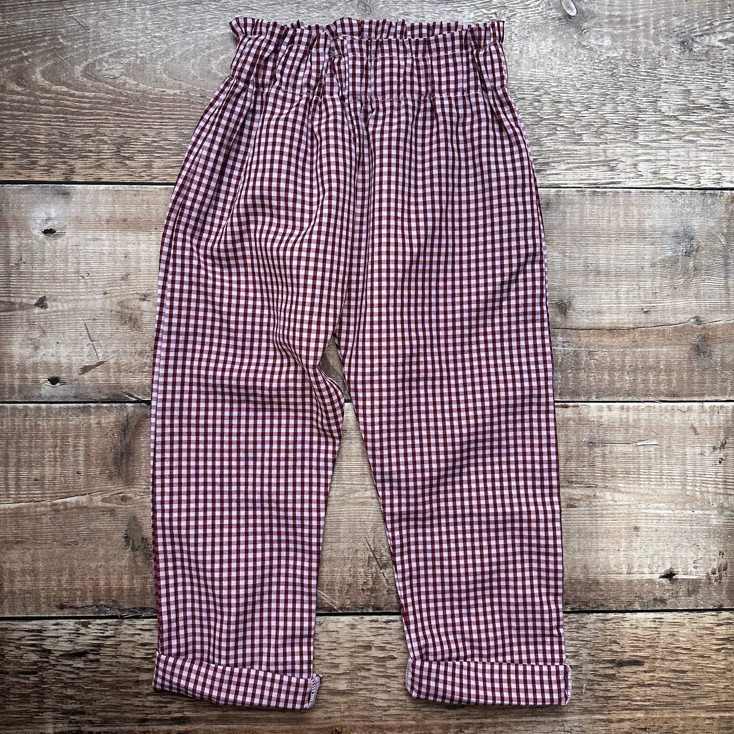 Gingham Trousers | Red