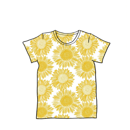 Junior Baggy Tees | Long + Short Sleeve | Sunflowers