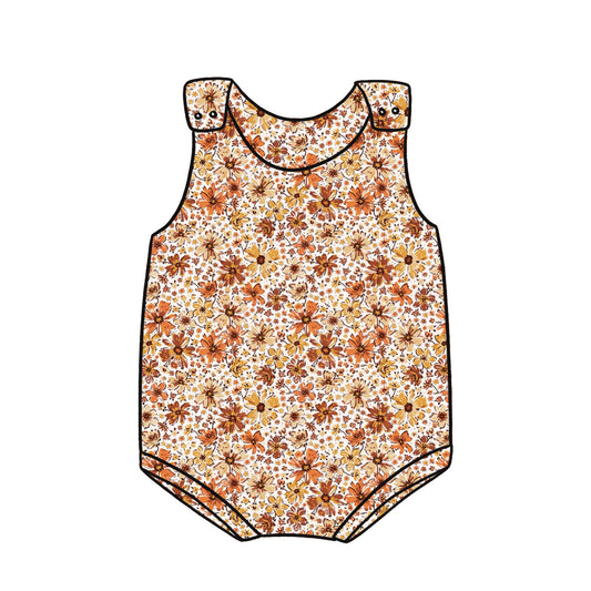 Bummie Romper | Golden Blooms