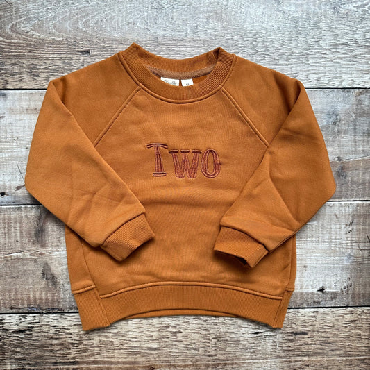 Two | Embroidered Relaxed Sweatshirt