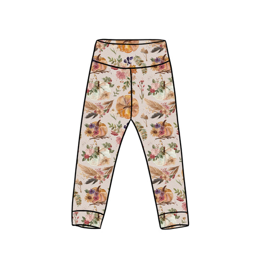 Leggings | Pumpkin Floral