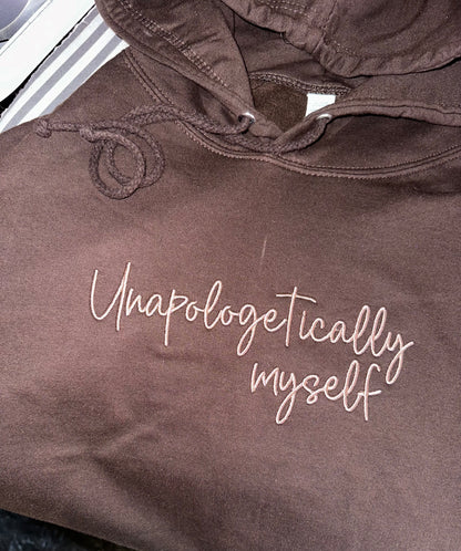 Adult Unapologetically Myself Embroidered Hoodie