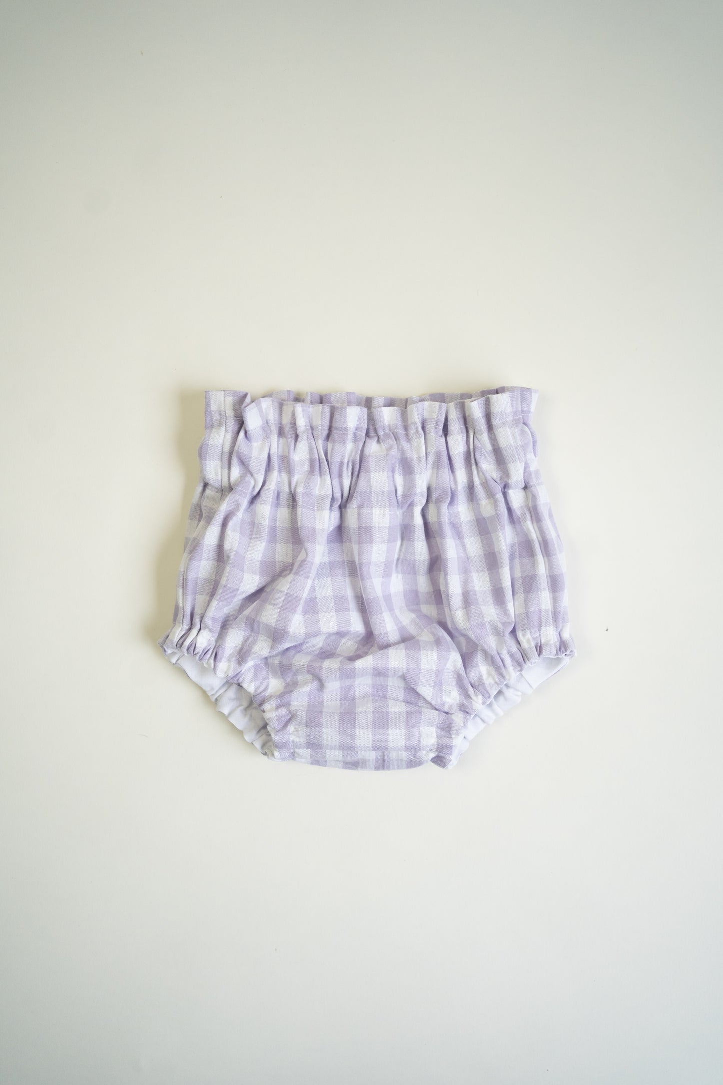 Paperbag Bloomers | Lilac Gingham