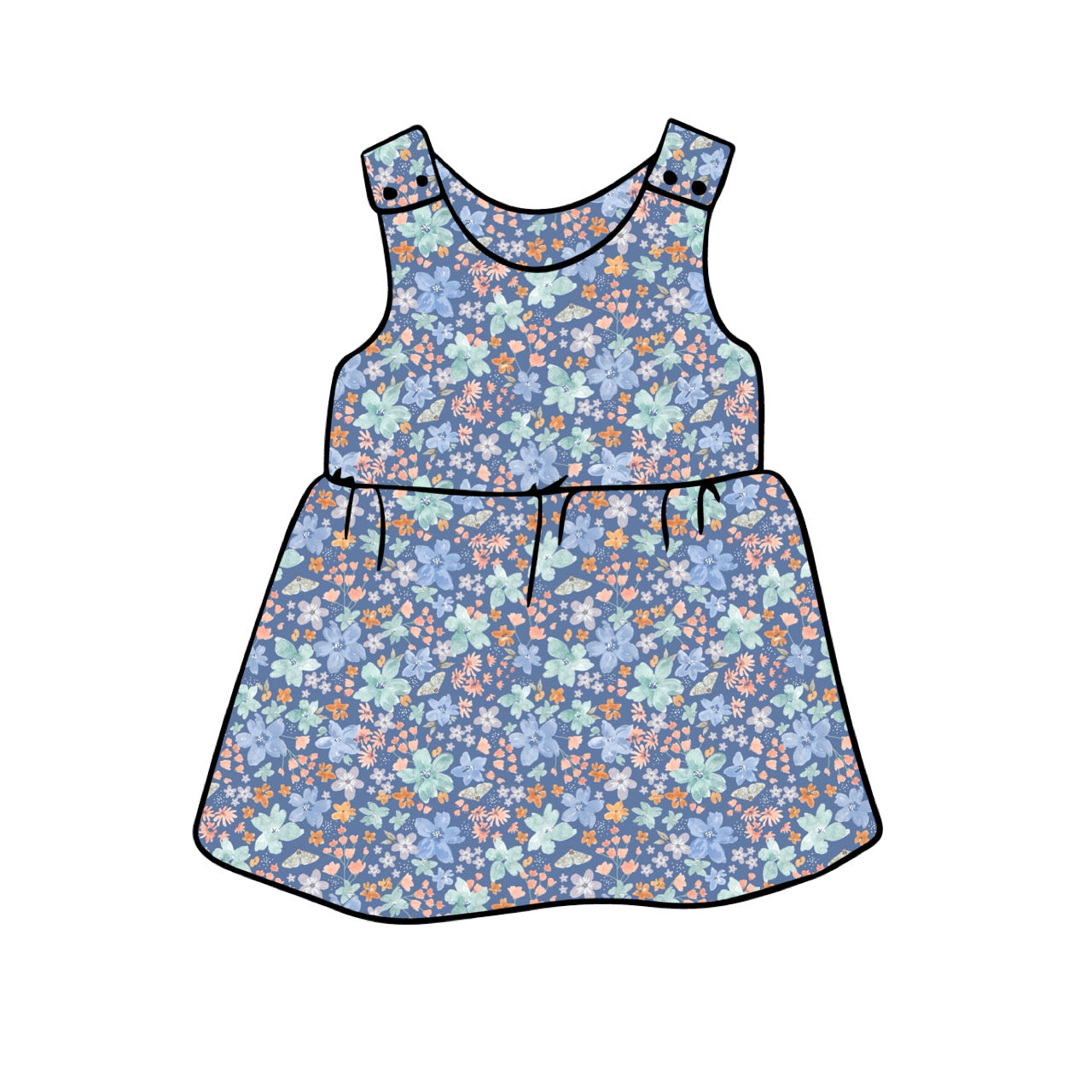 Pinny Dress | Wild Blue