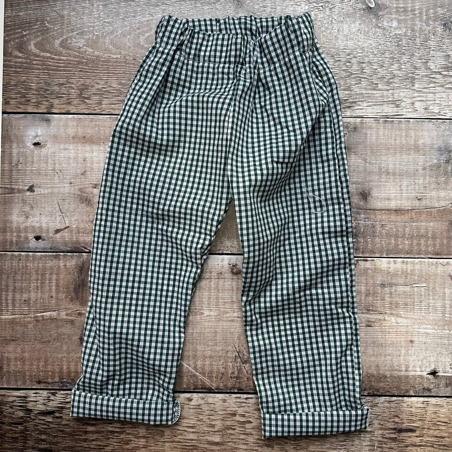 Gingham Trousers | Green