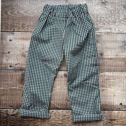 Gingham Trousers | Green