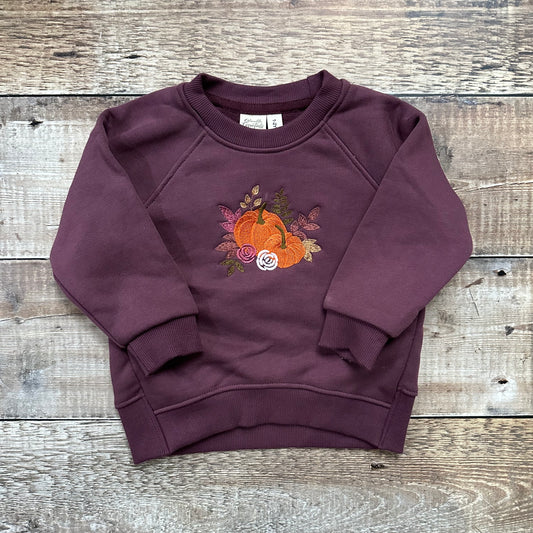 Plum Sweatshirt | Pumpkin Floral