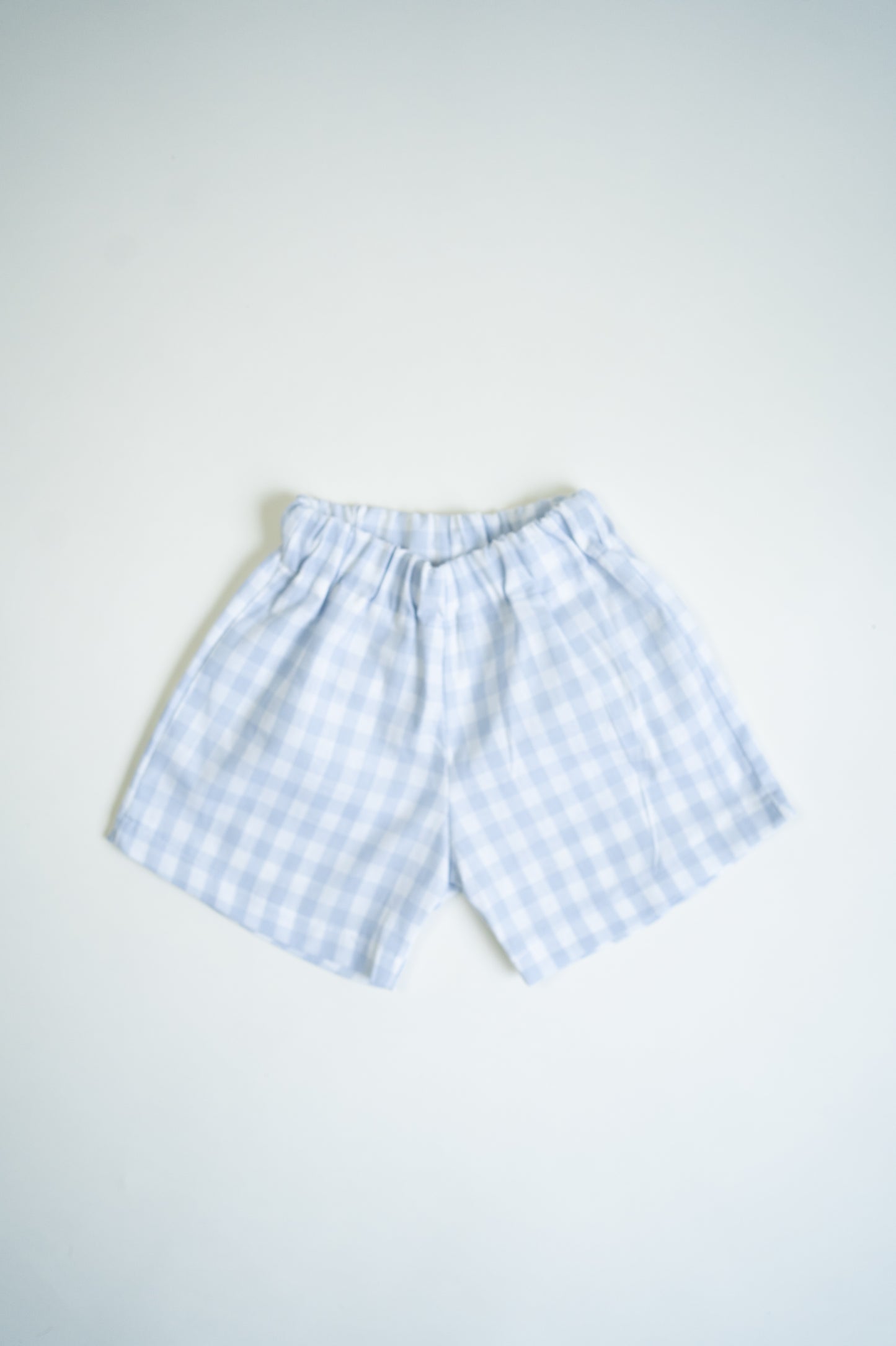 Unisex Shorts | Light Blue Gingham