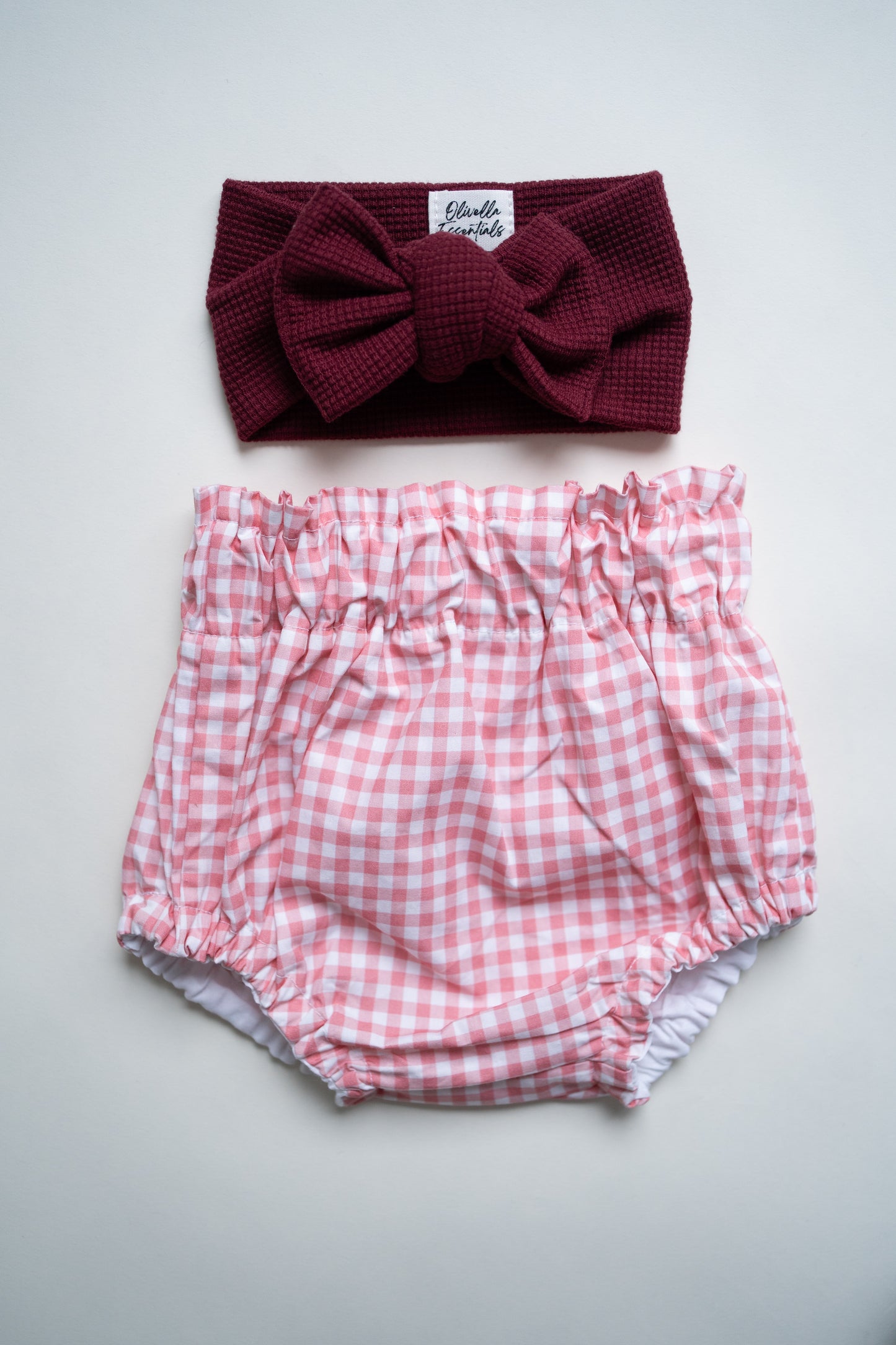 Paperbag Bloomers | Pink Gingham