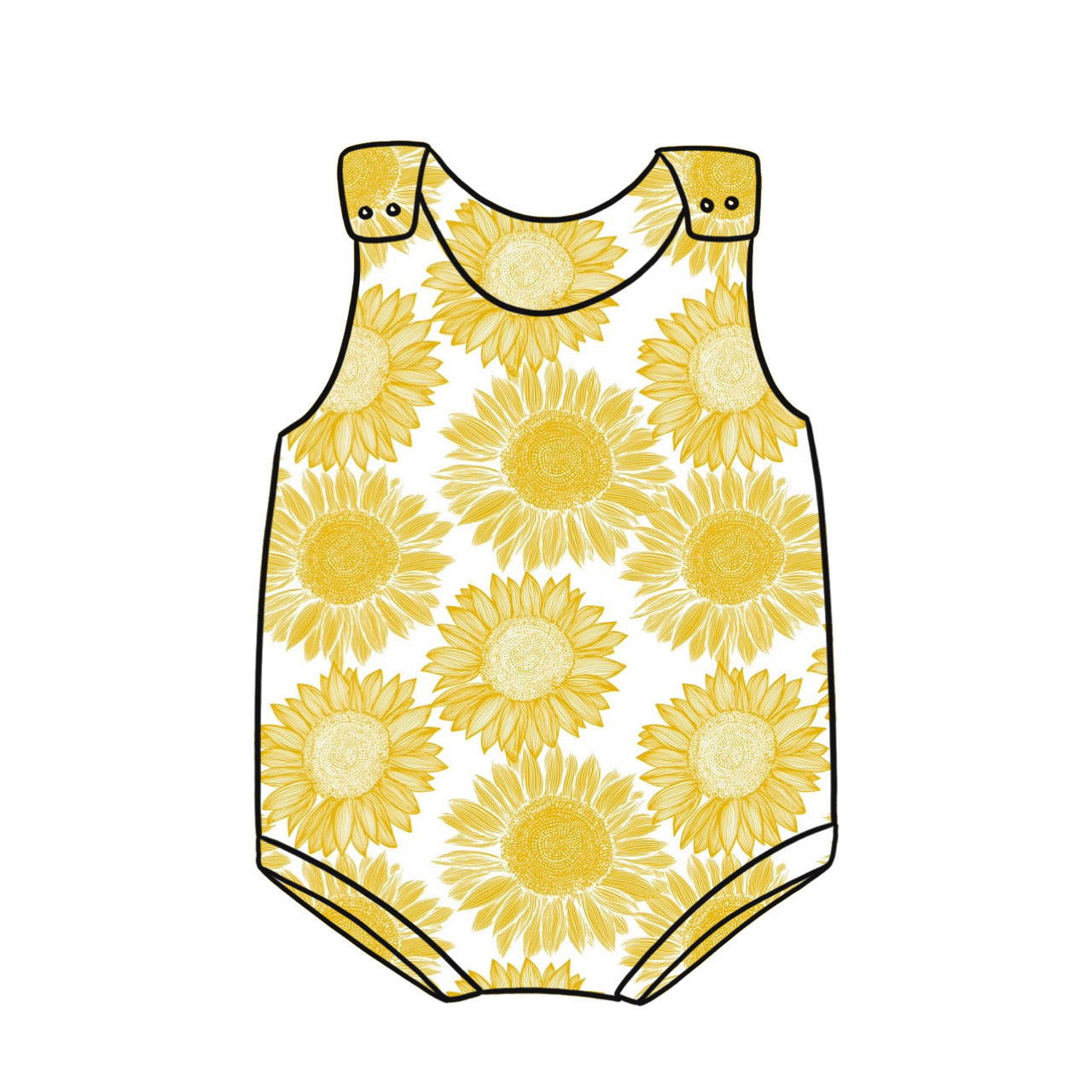 Bummie Romper | Sunflowers