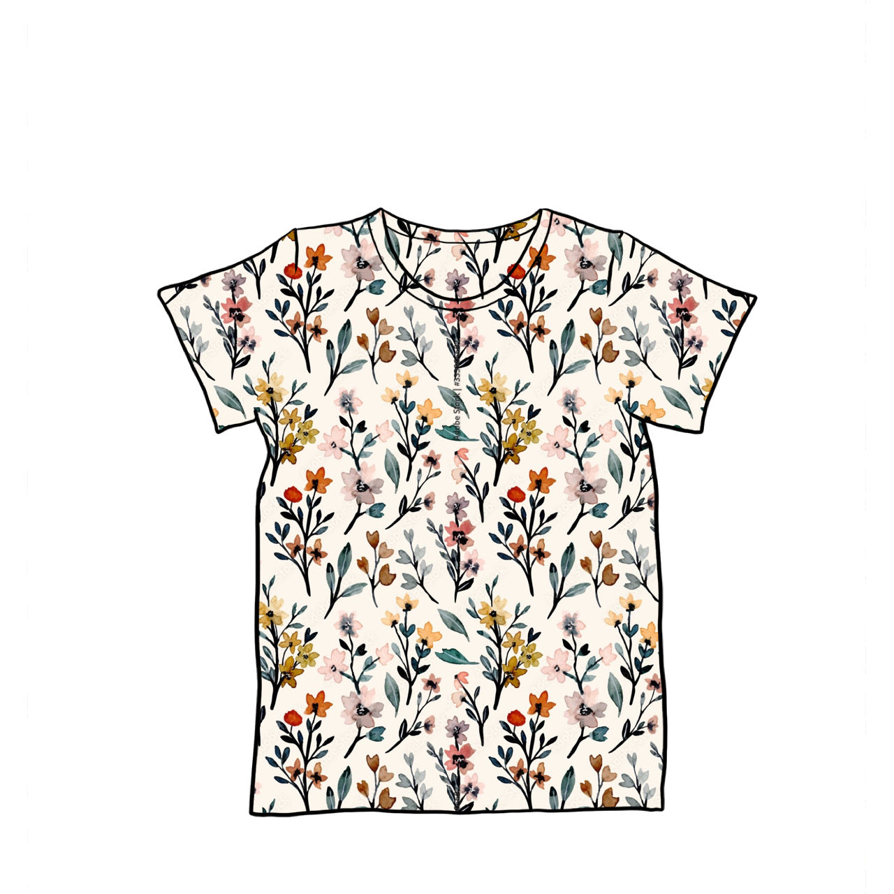 Junior Baggy Tees | Long + Short Sleeve | Country Garden