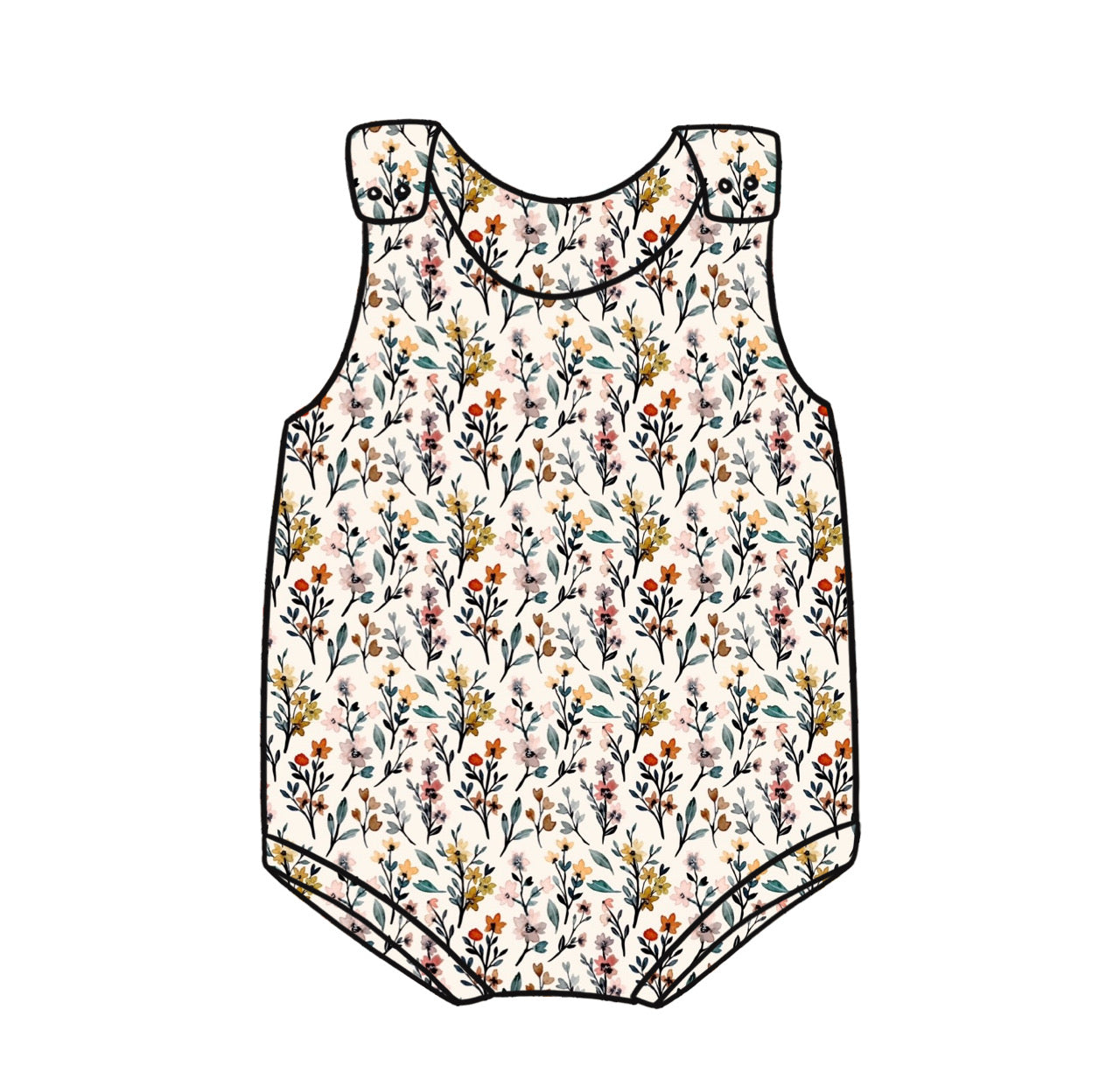 Bummie Romper | Country Garden