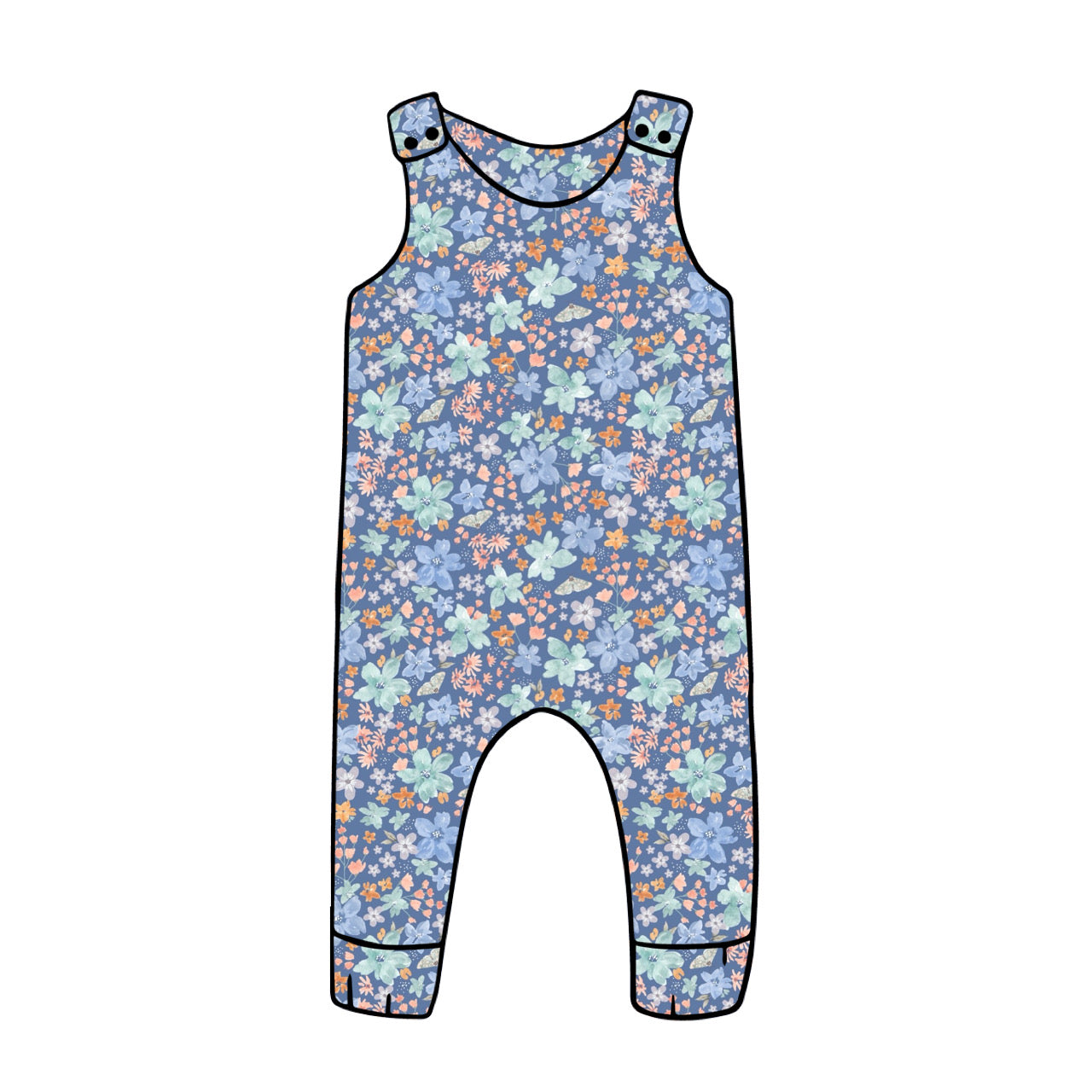 Harem Romper | Wild Blue