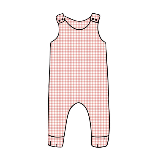 Harem Romper | Pink Gingham