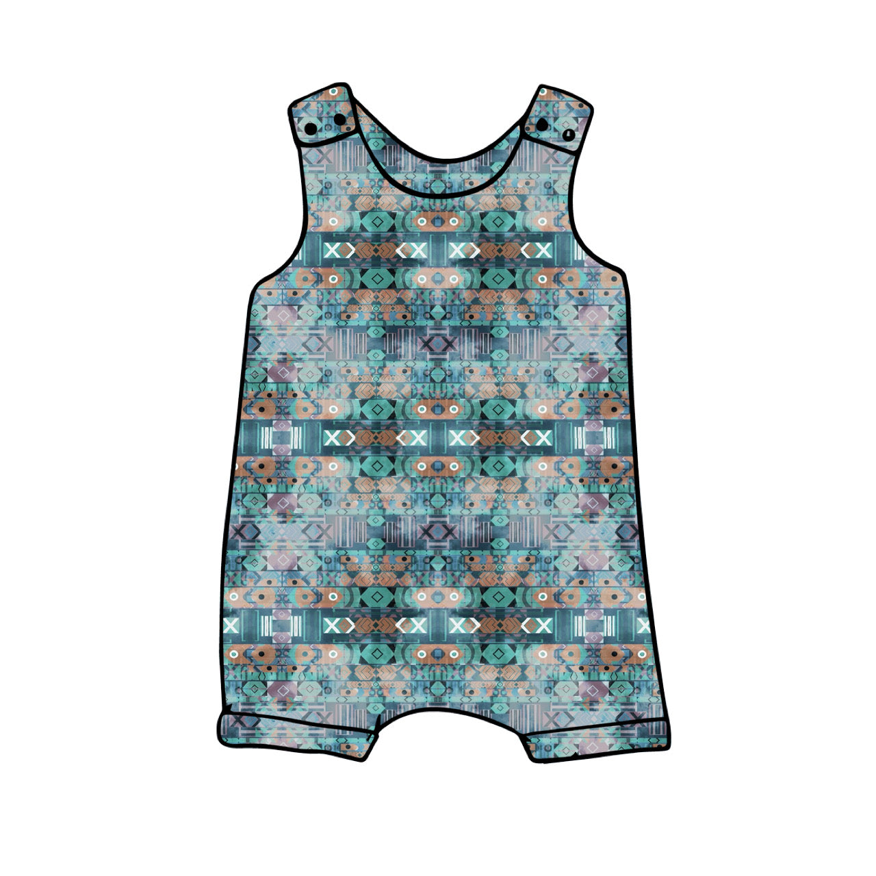 Harem Romper | Abstract