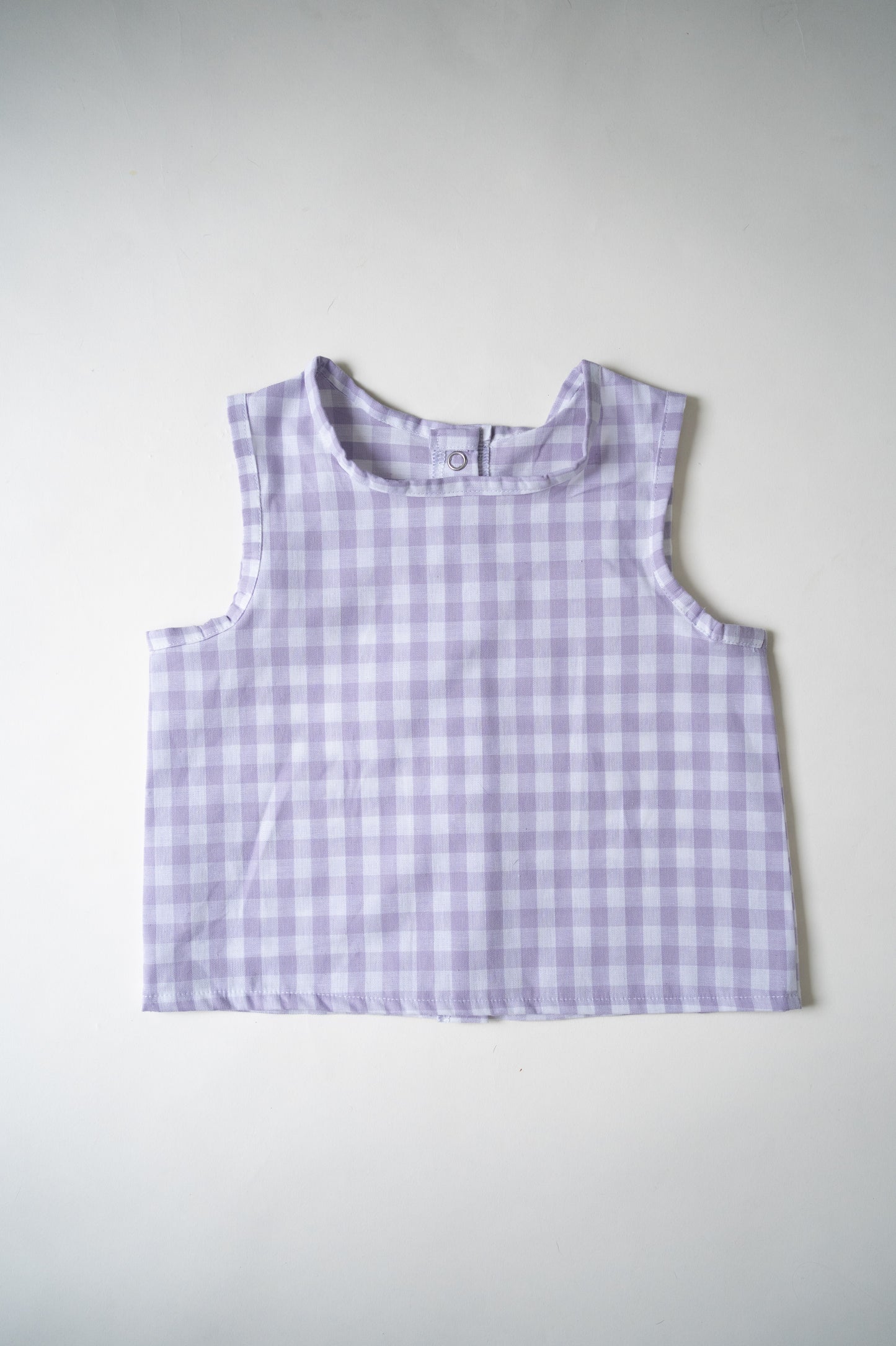 Summer Vest | Lilac Gingham