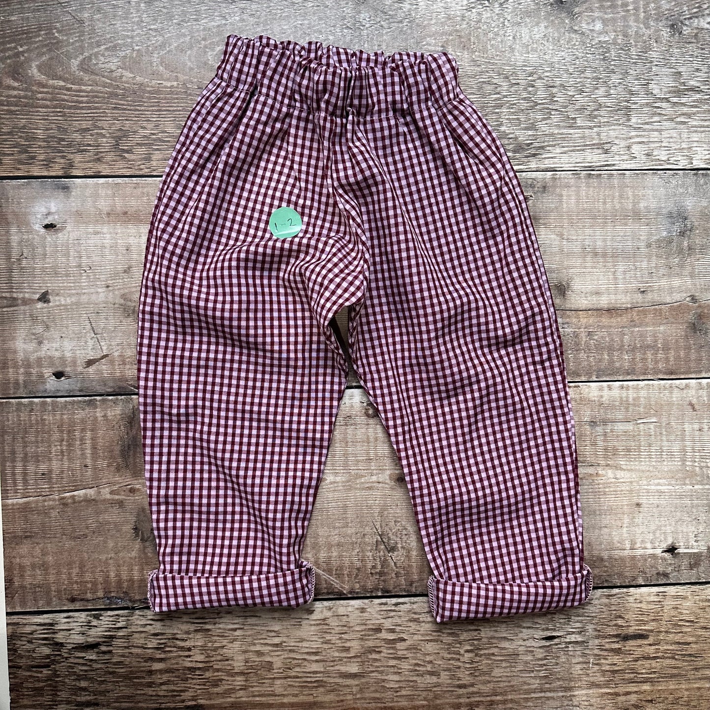 Gingham Trousers | Red