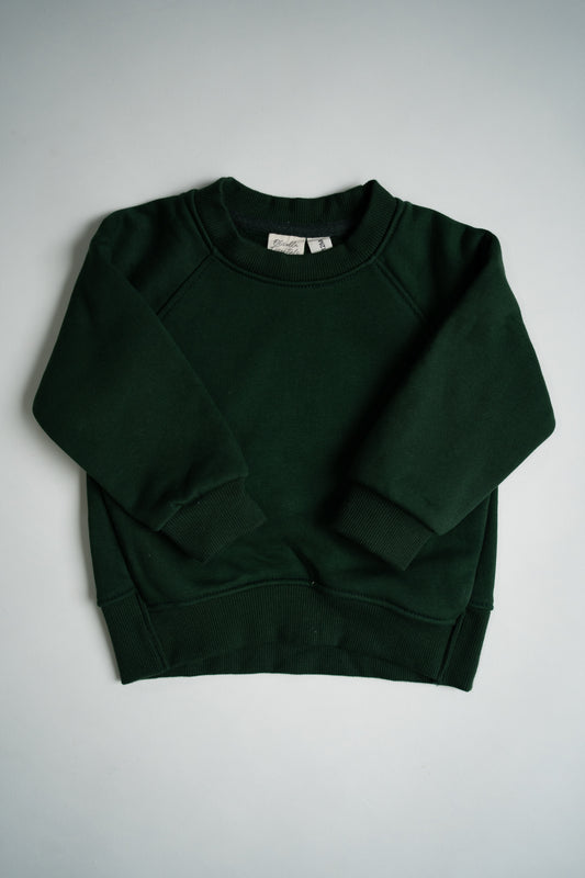 Relaxed Sweatshirt Kids | Bottle Green