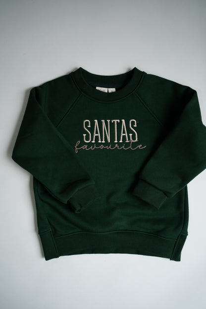 Kids Relaxed Sweatshirt | Bottle Green