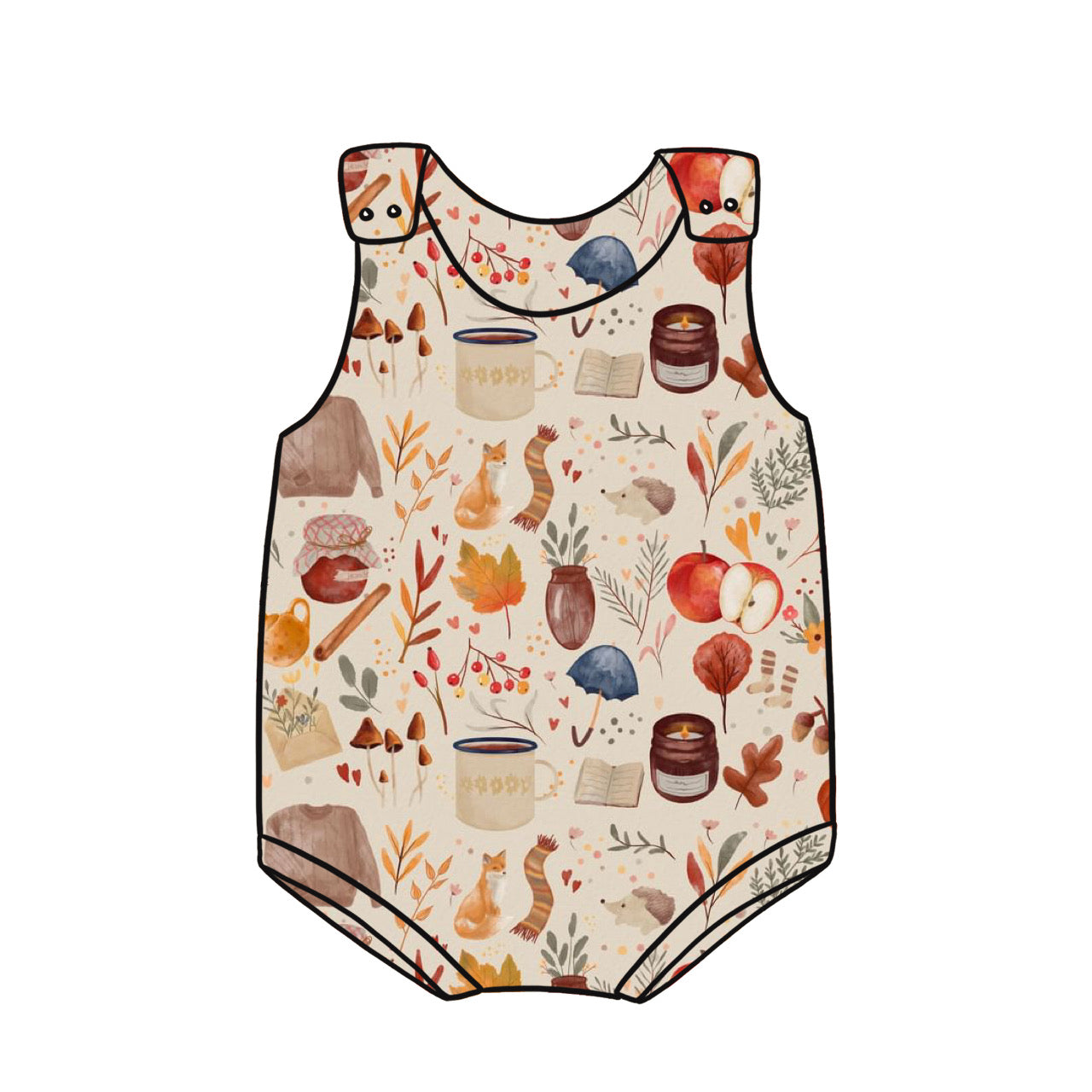 Bummie Romper | Autumn Spice