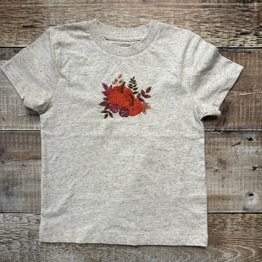 Pumpkin Floral Tshirt | Age 3-4