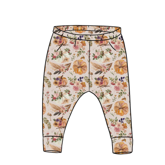 Junior Leggings | Pumpkin Floral