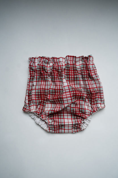 Paperbag Bloomers | Christmas Tartan