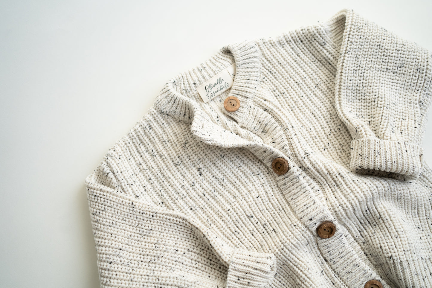 Knit Cardigan | Oatmeal Fleck