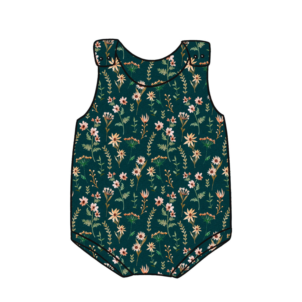 Bummie Romper | Fields Of Green