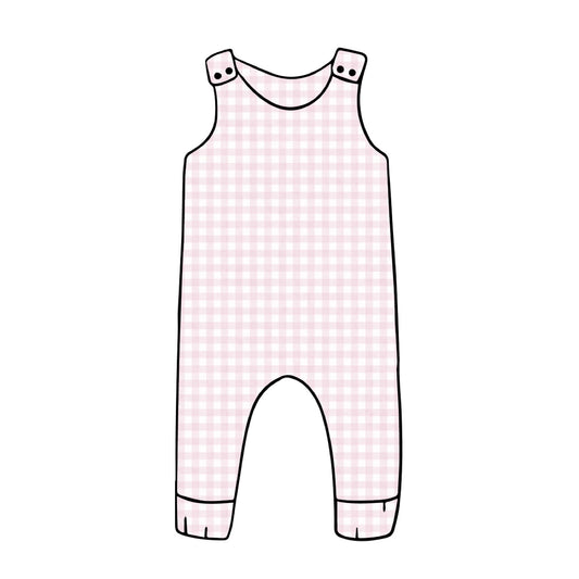 Harem Romper | Pink Gingham