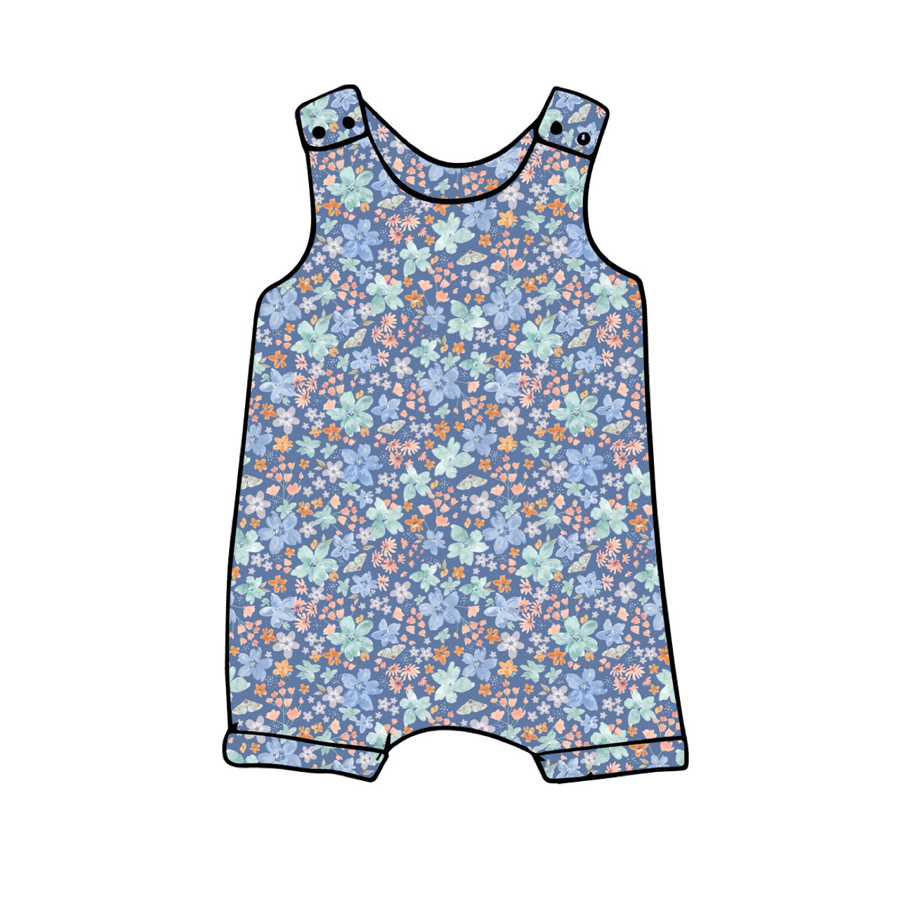 Harem Romper | Wild Blue