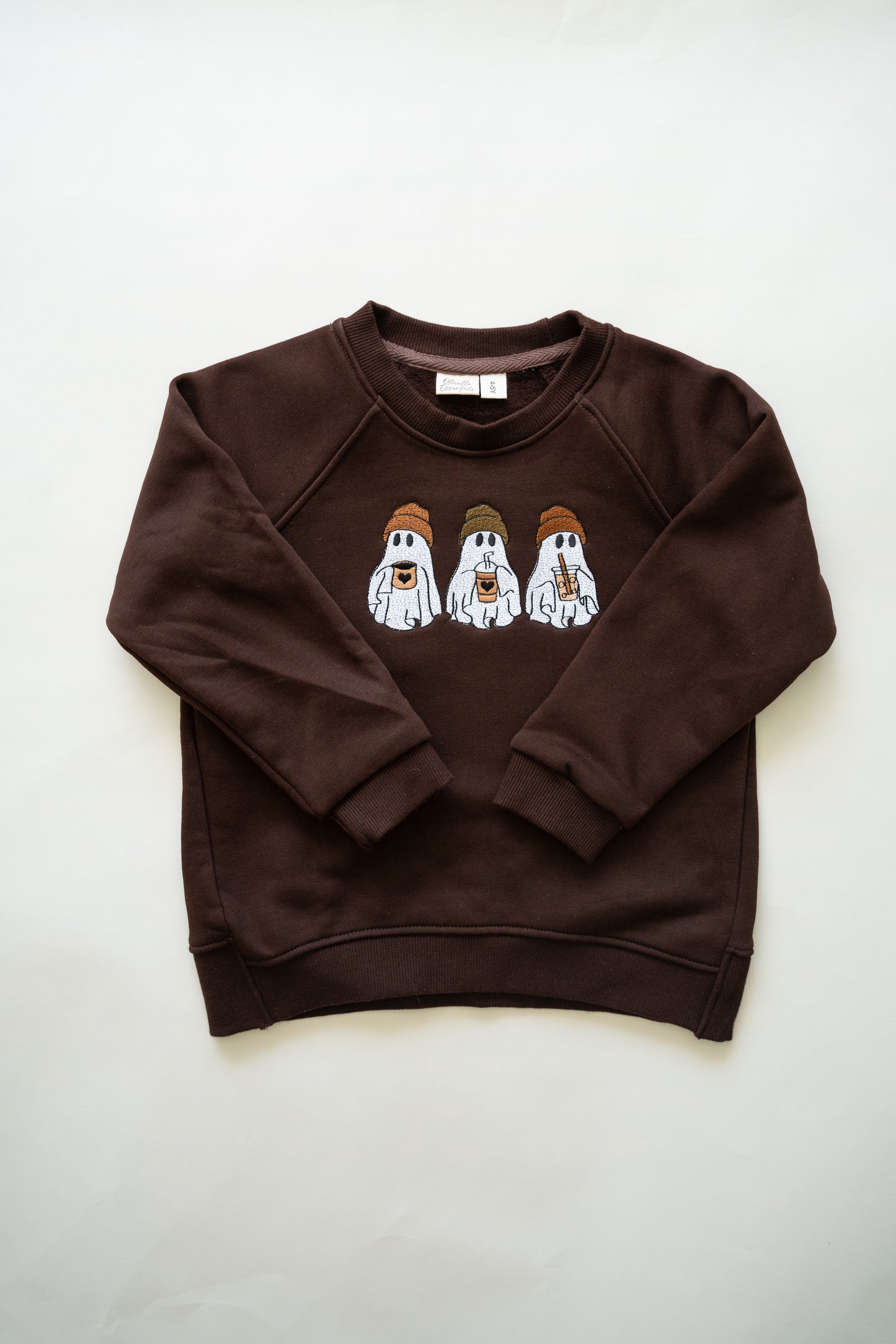 Embroidered Relaxed Sweatshirt | Chocolate Brown