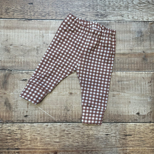 Leggings | Brown Gingham