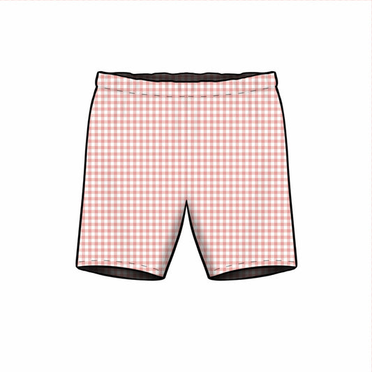 Cycle Shorts | Pink Gingham