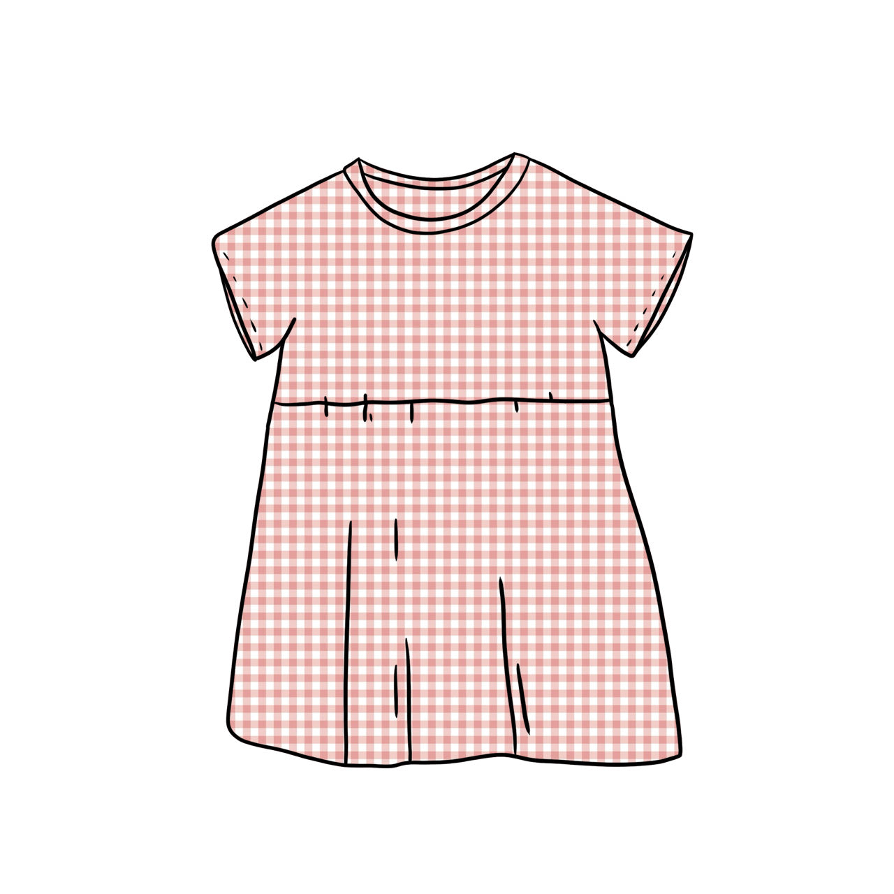 Tunic Dress | Pink Gingham