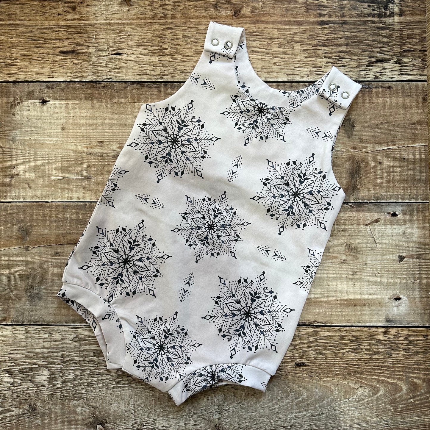 Bummie Romper | Snowflakes