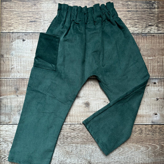 Petrol Paperbag Trousers 3-4