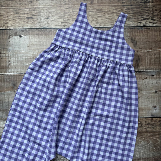 Purple Gingham Napa 3-4