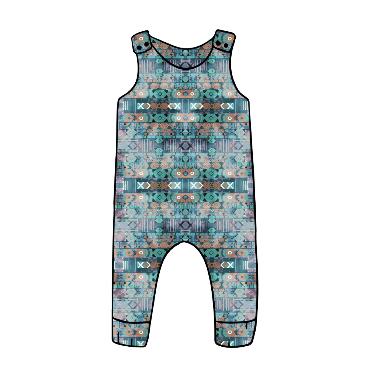 Harem Romper | Abstract