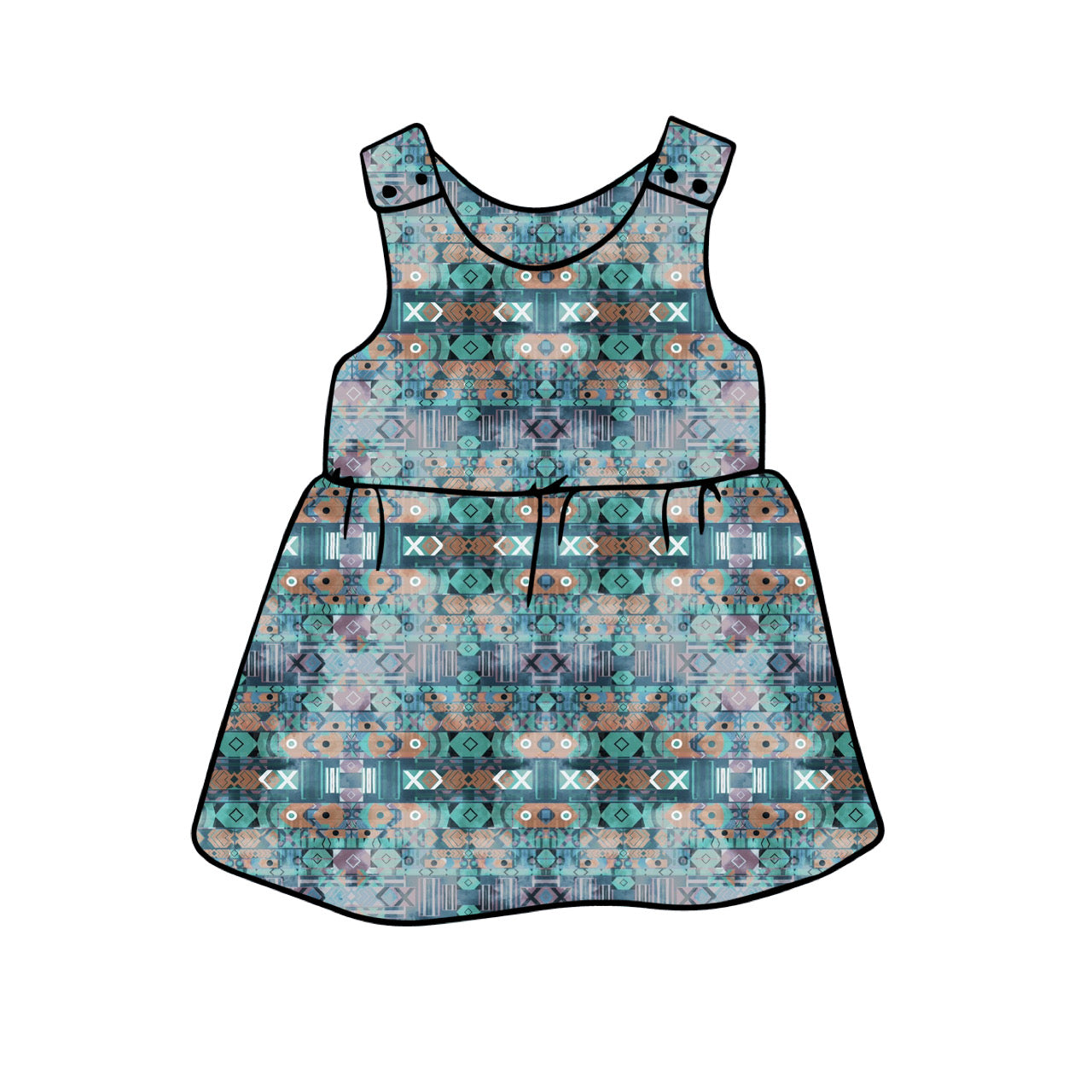 Pinny Dress | Abstract