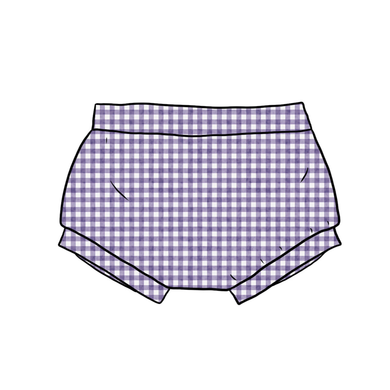 Bummies | Purple Gingham