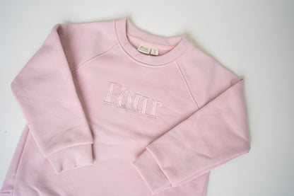 Embroidered Relaxed Sweatshirt | Candy Floss