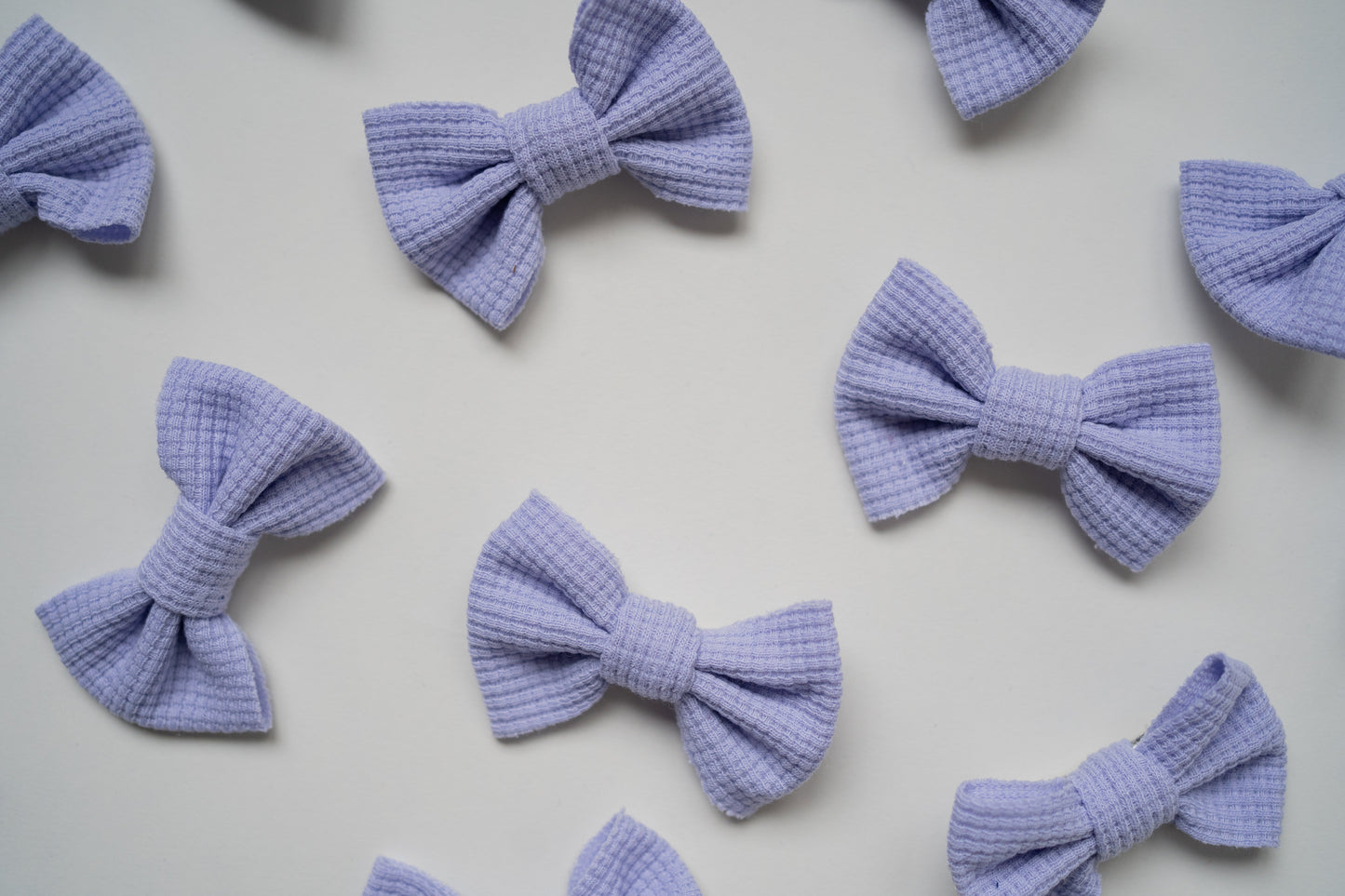 Waffle Bow Clip | Lavender